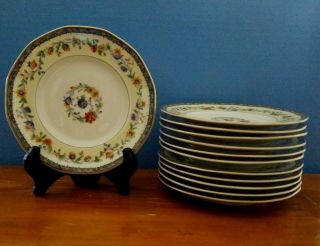 Vintage Set Of 12 Theodore Haviland Limoges Dessert/salad Plates In Chateaudun
