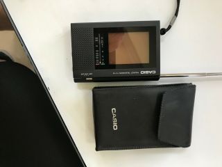 CASIO Portable,  Pocket TV B&W Model TV - 10.  Takes 3 AA batteries.  W/case 2