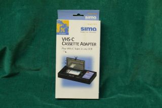 Vhs - C Cassette Adapter Model Sca By Sima Plays Vhs - C Tapes In Any Vcr -
