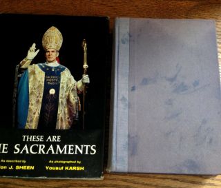 2 1st Ed.  Bks.  Fulton J.  Sheen,  Life Of Christ 1958 Hc,  The Sacraments Hcdj 1962