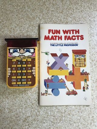 Vintage Late 70’s Early 80’s Little Professor Math Calculator