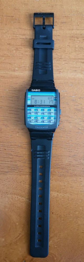 Vintage Casio 437 LDF - 40 Calculator Watch in.  Well.  LOWER$ 2