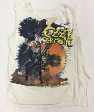 Vintage Ozzy Osbourne The Ultimate Sin Tour Concert 1986 Tshirt