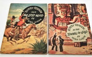 Two Vintage Big Little Books Bobby Benson - Cowboy Western - 1936
