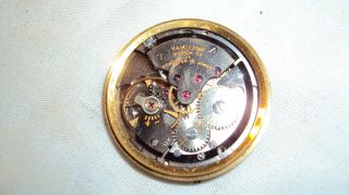 Vintage Hamilton Swiss 17 Jewel Cal.  674 Mens Watch Movement Dial Good Balance