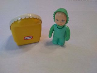 Vintage Little Tikes Doll House Baby And Car Seat