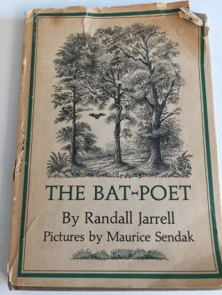 The Bat - Poet,  By Randall Jarrell,  Illustrated By Maurice Sendak,  Hc With Dj 1964