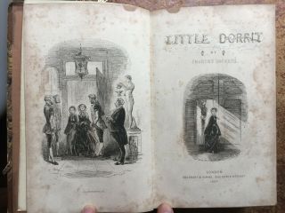 1857 Little Dorrit By Charles Dickens With 40 Plates By H.  K.  Browne - 1st Ed