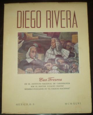 Diego Rivera,  Sus Frescos,  1946,  First Edition,  Art,  Mexico,  Spanish & English