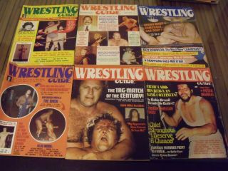 Vintage Wrestling Guide Magazines with Ladies,  Female,  Women,  Girls Wrestling 2