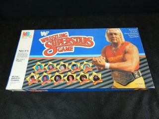Vintage Wwf Superstars Wrestling Board Game 1985 Milton Bradley Complete