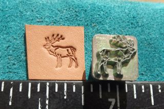 Leather Tools/ Vintage Discontinued Midas 1/2 " Stamp Elk