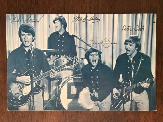 Vintage The Monkees Postcard Monkee Fan Club Jumbo