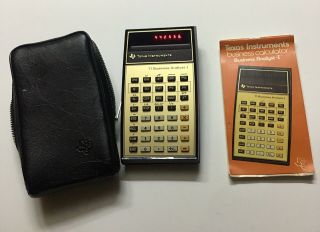 Vintage Texas Instruments Ti Business Analyst - I Calculator W/ Case