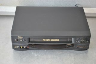 Philips Magnavox Vcr Video Cassette Player Recorder Vhs 4 - Head Hi - Fi Vrz255 At01