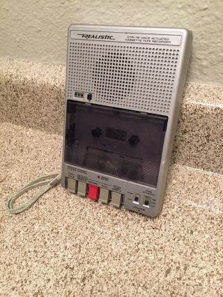 Vintage Realistic Ctr - 75 Voice Actuated Cassette Tape Recorder Y14