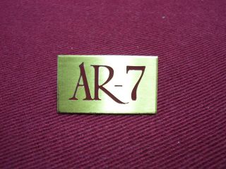 Acoustic Reseach Ar - 7 Logo Plate -
