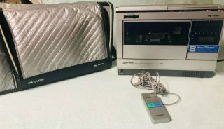 Vintage Sharp Vc - 363 Video Cassette Recorder - Vhs My Video Portable - Made In Japan