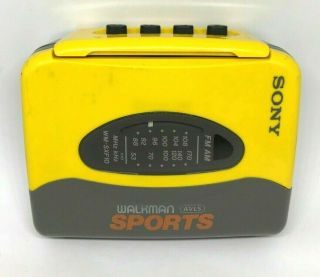 Vintage Sony Walkman Sport Wm - Sxf10 Am/fm Stereo Radio Cassette Player