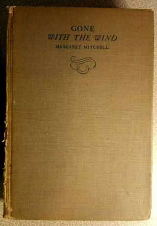 Gone With The Wind By Margaret Mitchell (hc,  1936 1st Ed,  Oct.  Printing)