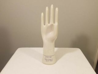Vintage Ceramic Hand General Porcelain Glove Mold Trenton Nj Sz 7 1/2 - 2/5/1988