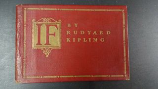 If By Rudyard Kipling First Edition 1910 Doubleday Page & Co Country Life Press