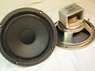 Vintage Foster Fostex 8 " Woofer Speaker Alnico 20e33 8 Ohm Japan Pair