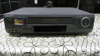 Sony Slv - Ax10 4 Head Hifi Stereo Vcr Vhs Video Cassette Recorder Player