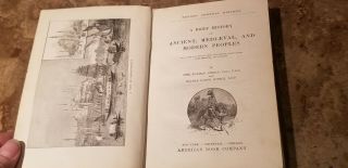 1883 Book Barnes General History Brief History Of Ancient Medieval Modern Peopl