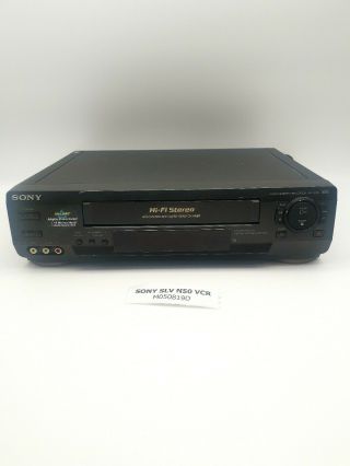Sony Slv - N50 Vhs Vcr Player No Remote 4 Head Unit