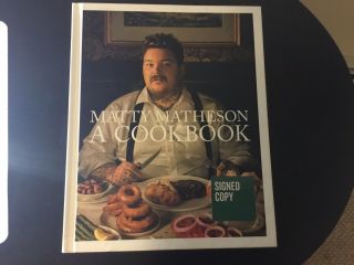 Matty Matheson Signed Autograph A Cookbook Book Tv Host Internet Celebrity Chef