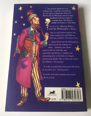 Harry Potter and the Philosopher’s Stone First Ed 36th Imp WITH ERRORS PB 4