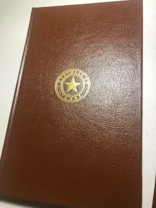 Laws of the Republic of Texas Houston 1837 Limited Edition NUMBERED Texana 2