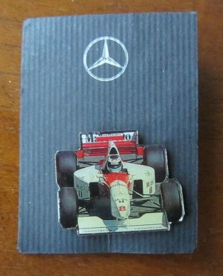 Mclaren Marlboro Mercedes Benz F1 Formula 1 Vintage Racing Hat / Lapel Pin Nos