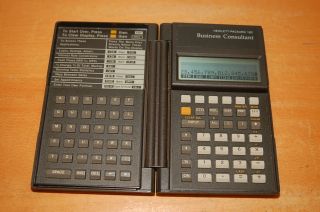Vintage Hp 18c Business Consultant Financial Calculator Folding Case Usa