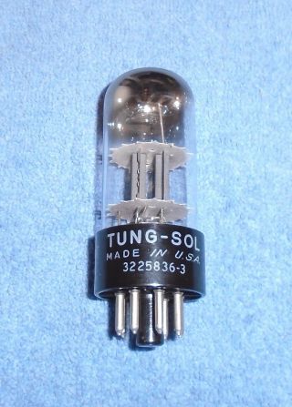 1 Tung - Sol 6sl7gt Vacuum Tube - 1958 Vintage Tall Bottle Audio Twin Triode