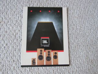 Vintage Jbl L Series Speaker Brochure Jbl L 100t L 80t L60t L20t