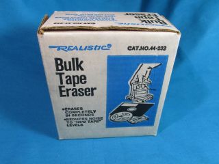 Vintage Realistic Bulk Tape Eraser 44 - 232 Cassette Reel - To - Reel