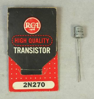 1 Nos Vintage Rca 2n270 Pnp Germanium Transistor