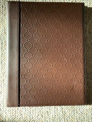 Jonathan Adler For Barnes & Noble Leather Presentation Book,  Bonded Brown,