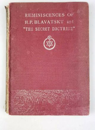 1893 Reminiscences Of H.  P.  Blavatsky And " The Secret Doctrine " By The Countess