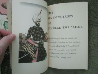 THE SEVEN VOYAGES OF SINBAD THE SAILOR (VG,  1949 Limited Editions Club HB) 4