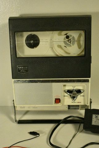 Vintage Retro Sanyo Mr - 212 Reel To Reel Tape Recorder