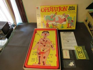 Vintage Operation Skill Game 1965 Milton Bradley Complete