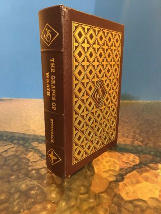 Easton Press Steinbeck The Grapes Of Wrath Leather 1988 Lithographs T H Benton