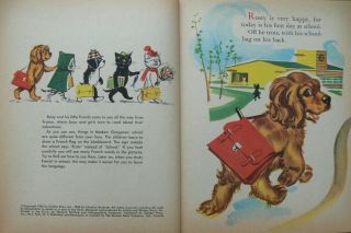 2 Vintage Little Golden Books MISTER DOG,  RUSTY GOES TO SCHOOL (Pierre Probst) 4