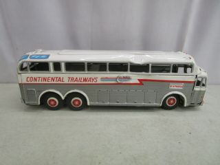 Vtg.  1961 Flare Import Corp.  Continental Trailways Express Bus Tin/friction