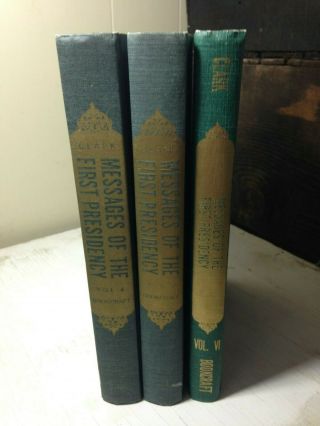 Messages Of The First Presidency Vol 4 5 6 Lds Mormon Book Set By James Clark