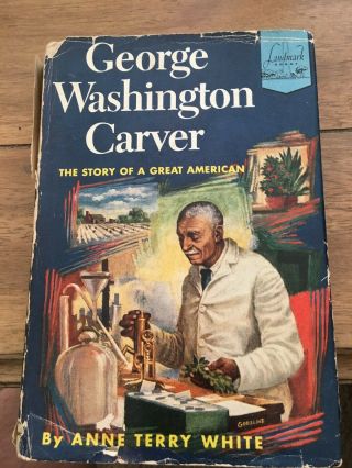 George Washington Carver Landmark Book 38 Vintage Homeschool American History Dj