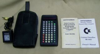 Vintage Commodore Sr4190r Scientific Calculator W/ Manuals